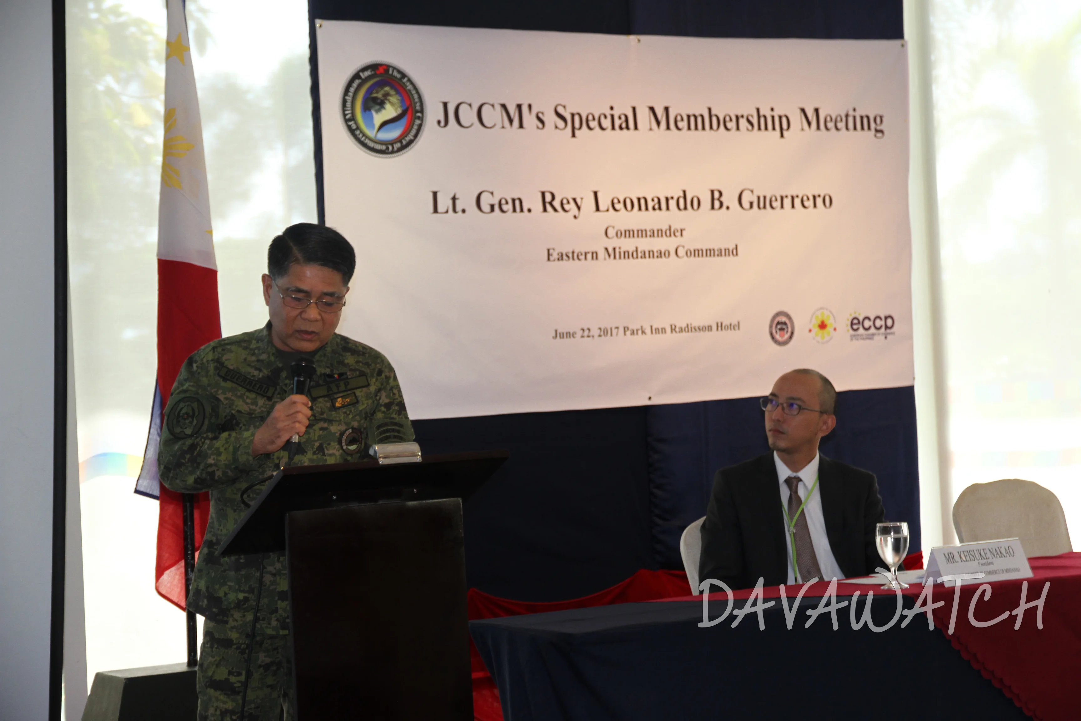 【News】ミンダナオ日本人商工会議所、フィリピン国軍司令官を招いて治安セミナー