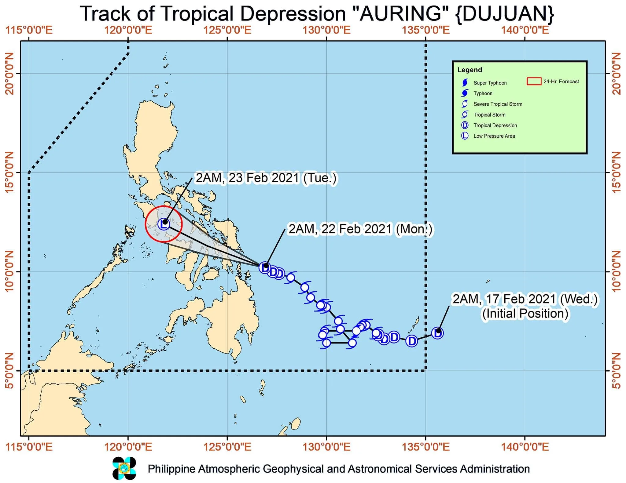 台風1号進路