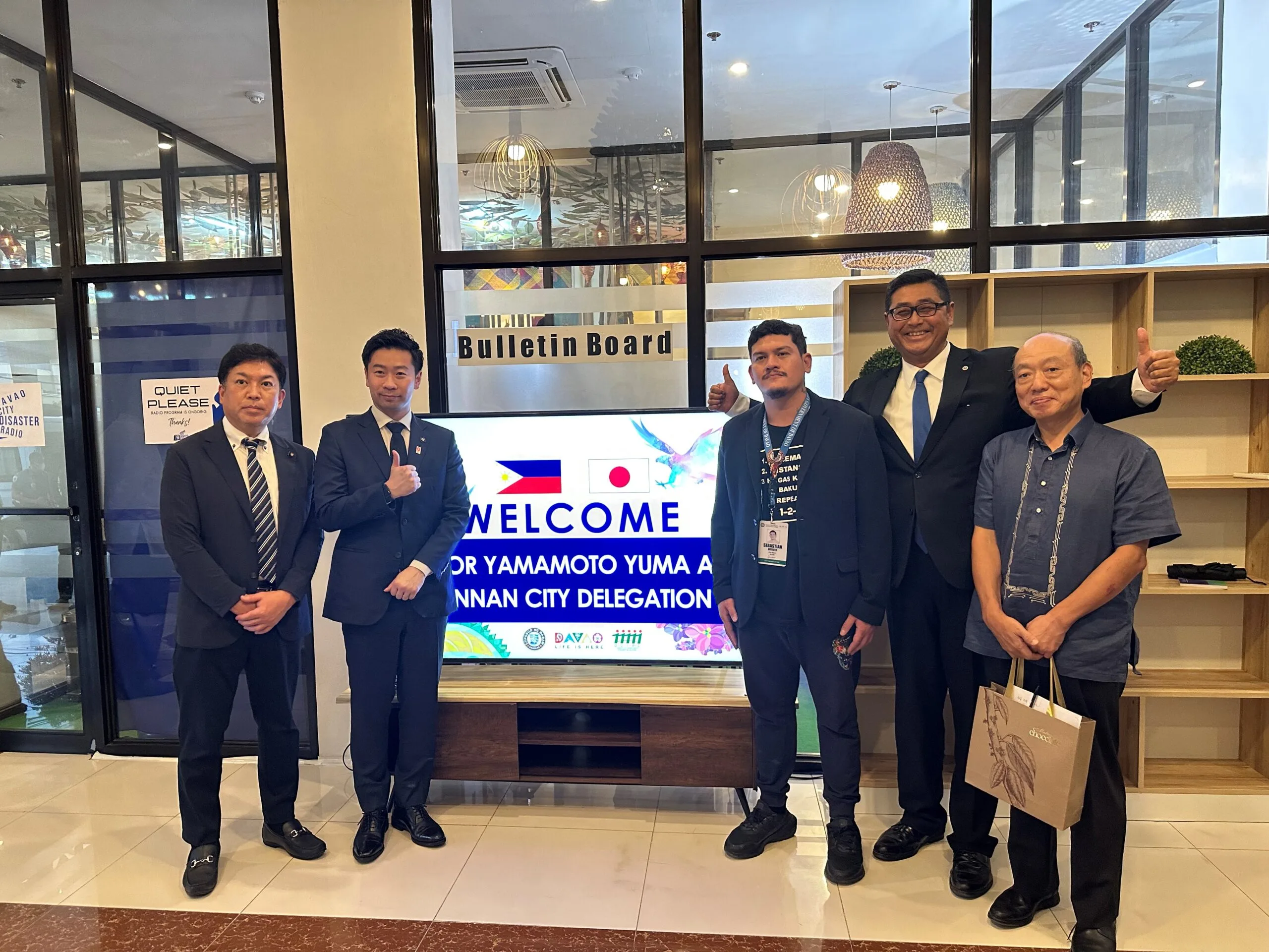山本市長とセバスチャン市長