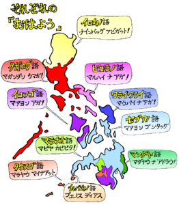 フィリピン言語マップ