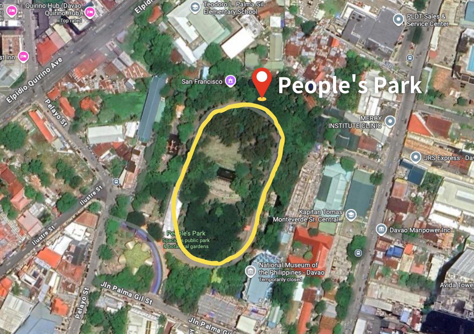 People's Park ランニング