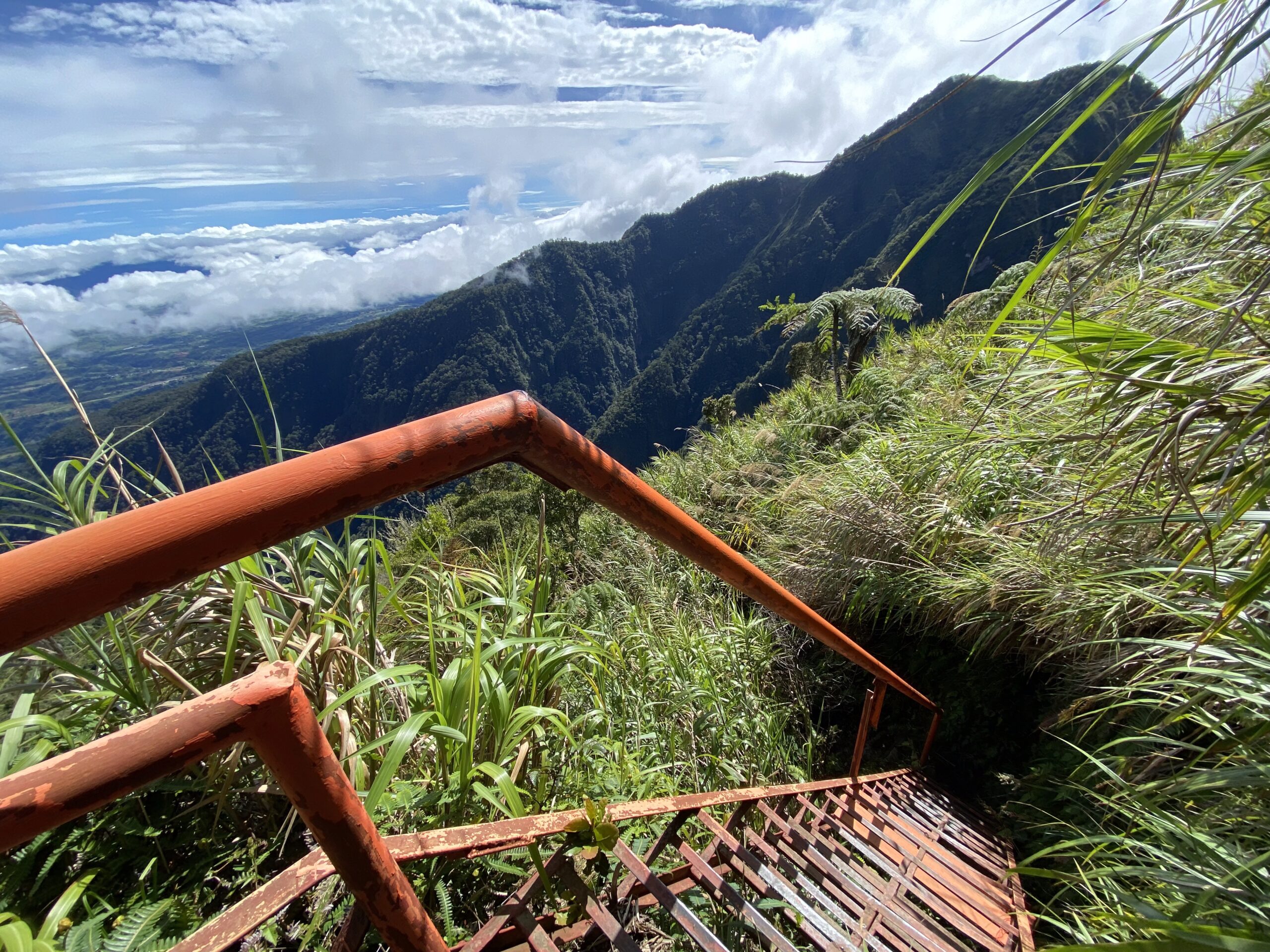キタングラッド山 登山 階段