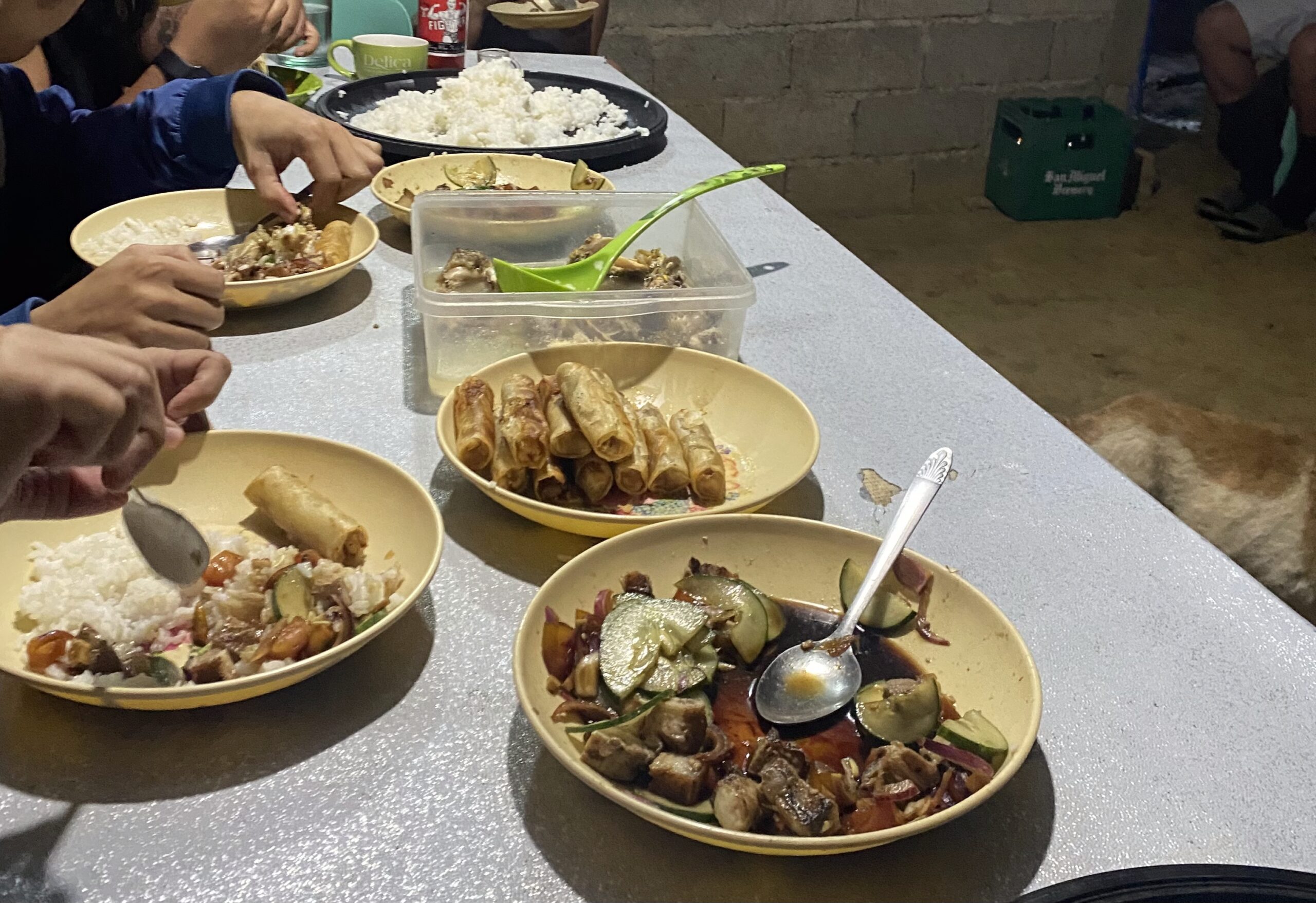 夕食　キタングラッド山