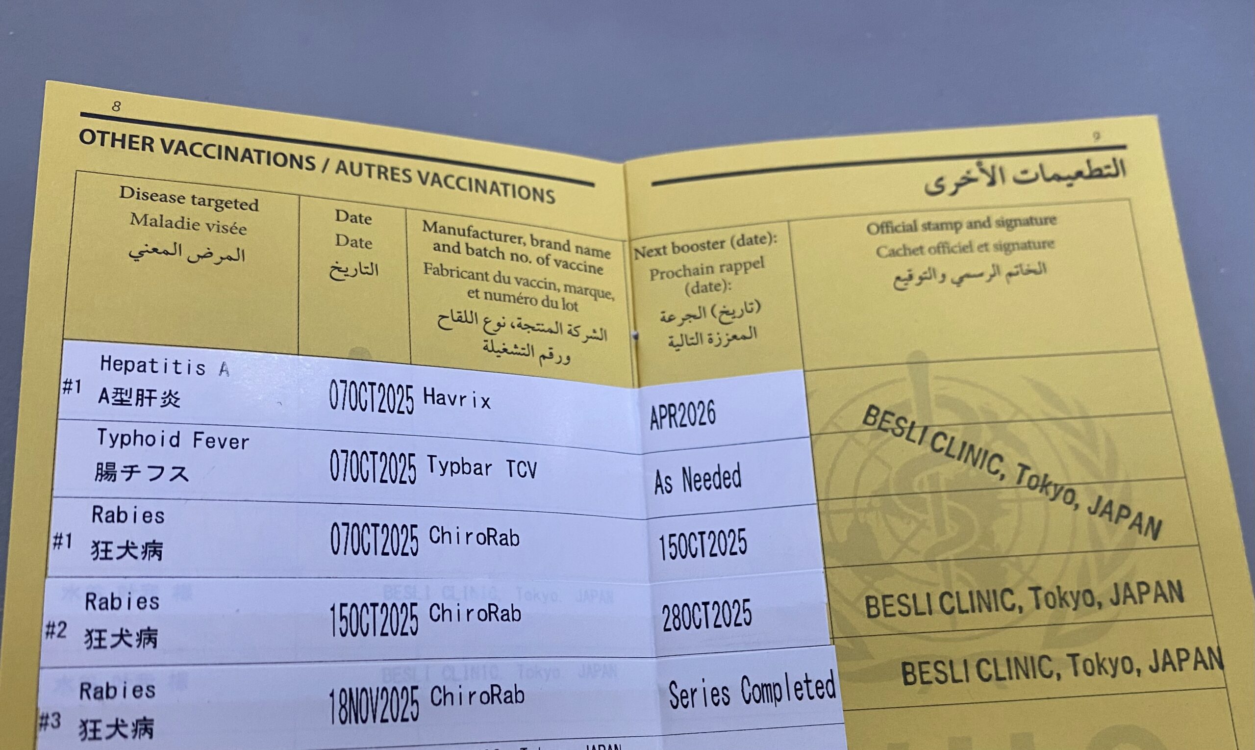 ワクチン　証明書